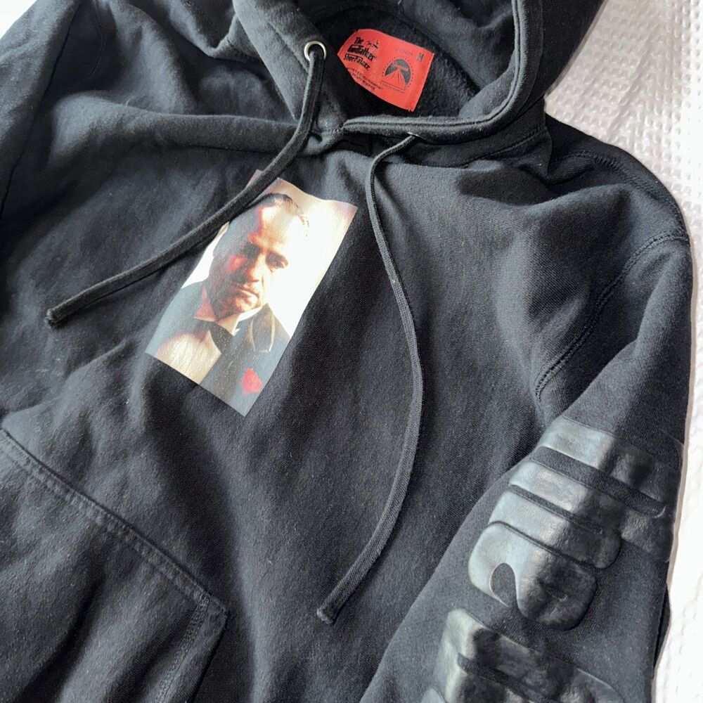 Shoe Palace x The Godfather Black Hoodie Men's Pullover Fleece AlSize M